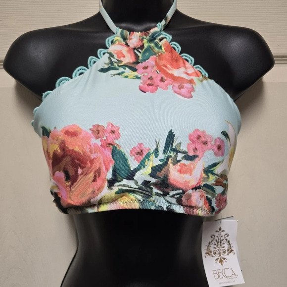 Becca High Tea Wire-Free Bikini Top NWT SzLg - Picture 4 of 10